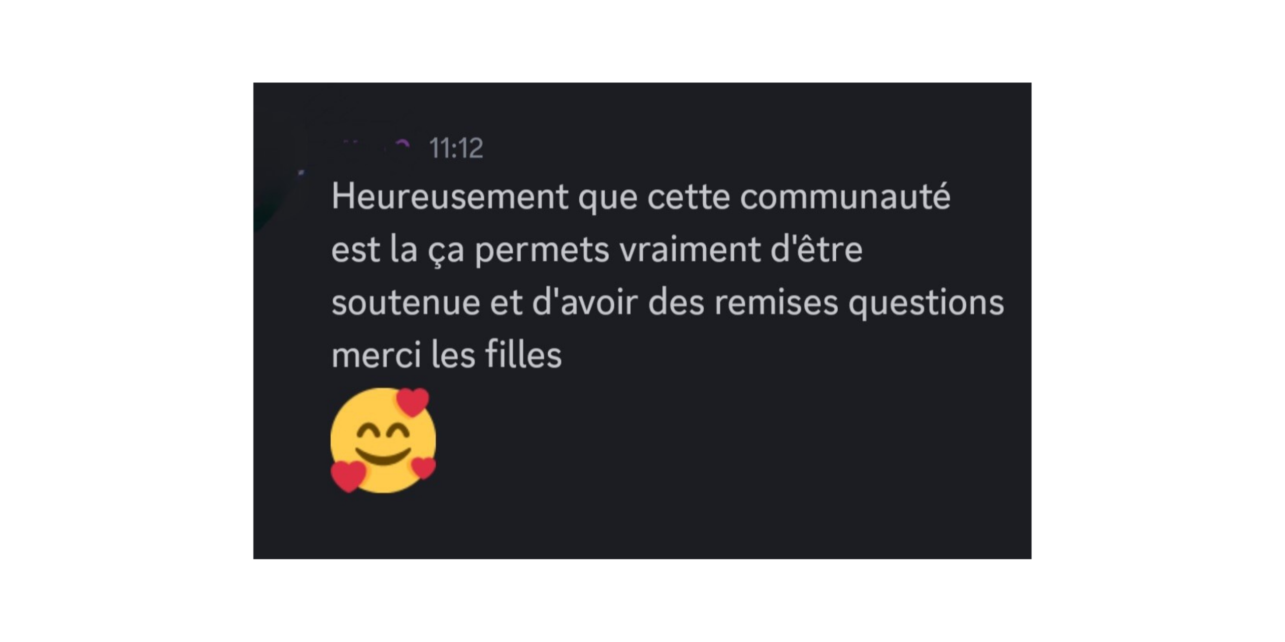 “La première fois qu’elle m’a pris dans ses bras, j’avais mal mais c’était si bon. Je ne pouvais la voir ni la sentir, mais instinctivement, j'ai su que j'avais trouvé mon ange gardien. Pourquoi (4)